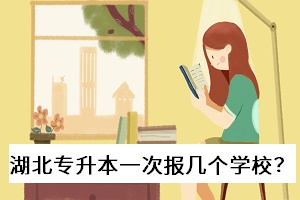 湖北專升本一次報幾個學(xué)校？
